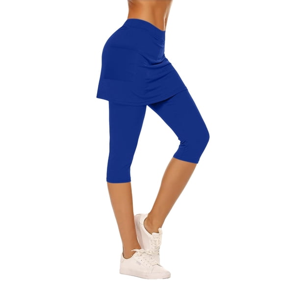 Women's Activewear Shorts, Skirted Leggings For Women Athletic Skorts Gym Tennis Yoga Legging High Waisted Leggings With Skirts