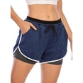 thumbnail image 1 of Women's Sport Shorts Double layer Running Yoga Shorts Quick-Dry Activewear Workout Exercise Athletic Jogging Shorts, 1 of 7