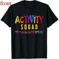 thumbnail image 1 of Women's Activity Squad Graphic Breathable T Shirt Casual Comfortable Short Sleeve Round Neck Top Black S-5XL, 1 of 5