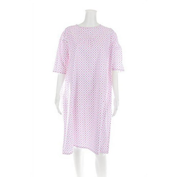 Women's Adaptive Flannel Backwrap Gown - (Medium)