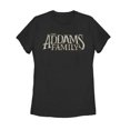 thumbnail image 1 of Women's Addams Family Movie Logo Graphic Tee Black Large, 1 of 3