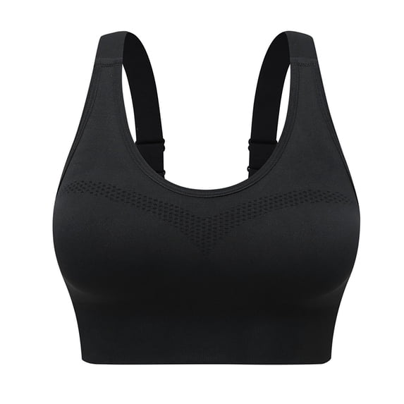 Women's Adjustable Back Sports Bra, Seamless Support Workout Top