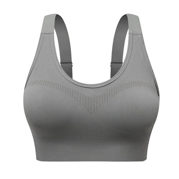 Women's Adjustable Back Sports Bra, Seamless Support Workout Top