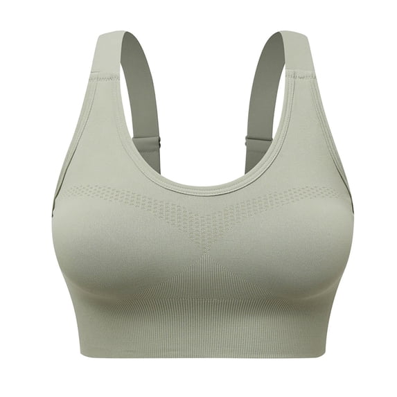 Women's Adjustable Back Sports Bra, Seamless Support Workout Top