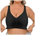 thumbnail image 1 of Women's Adjustable Pull And Drop Large Size Underwear Women's Gathering Sports Bra Without Steel Rings Women Bra Push up Womens Padded Bras Womens Comfort Bras Womens Bras Underwire Pads for Sports, 1 of 6