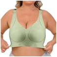 thumbnail image 1 of Women's Adjustable Pull And Drop Large Size Underwear Women's Gathering Sports Bra Without Steel Rings Women Bra Push up Womens Padded Bras Womens Comfort Bras Womens Bras Underwire Pads for Sports, 1 of 6