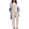 thumbnail image 1 of Women's Adjustable Strap Denim Overalls Baggy Barrel Leg Jean Jumpsuit with Pockets - Casual Fashion for All Occasions, 1 of 4