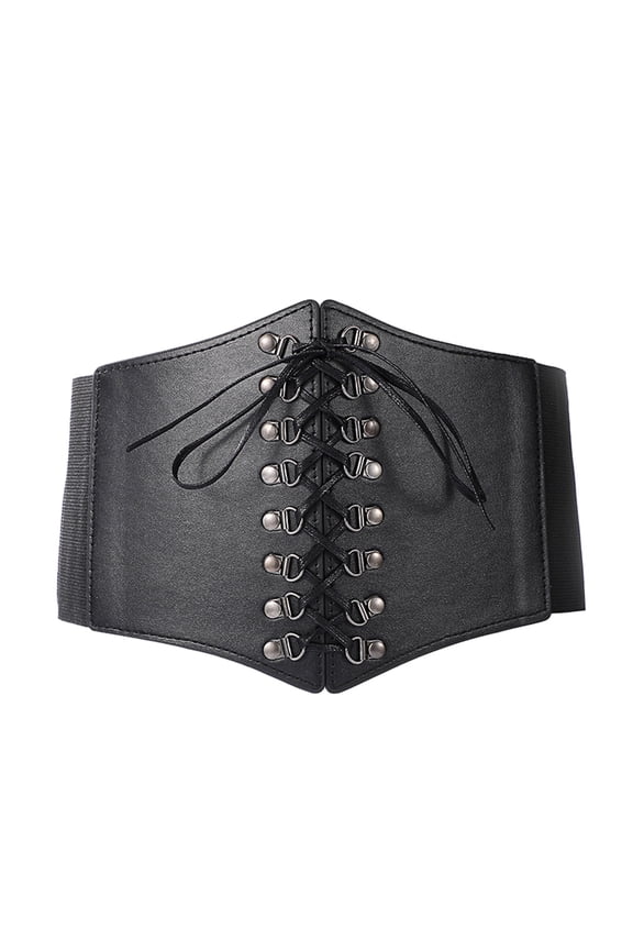 Women's Adjustable Waist Cincher Strap for Blouses and Skirts with Decorative Buckle Design