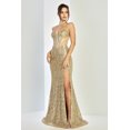 thumbnail image 1 of Women's Adora Design 3284 Strapless Sequin Fitted Bodycon Long Formal Prom 2026 Dress Gold Size 10 New Year's Eve, 1 of 3