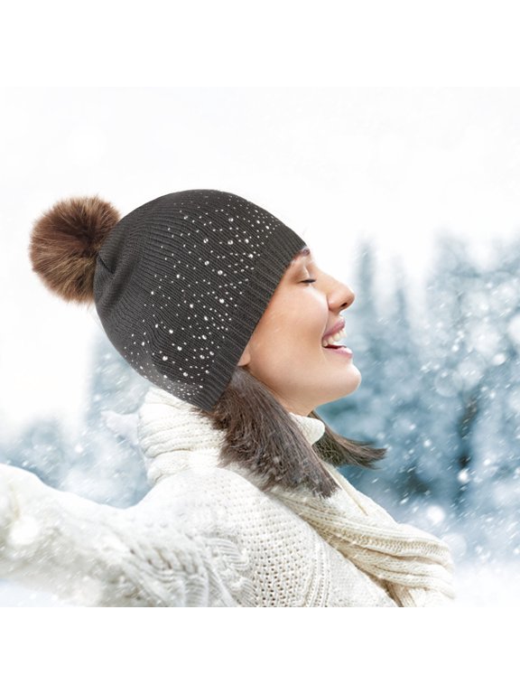 Women's Adult Autumn/Winter Warm Solid Color Knitted Woolen Hat Artist Fashion Womens Knit Hats Knitted Big Head Party Hats French Hat Summer Washable Wool Cap Women Large Hat 90s Hat Bureau Hat for