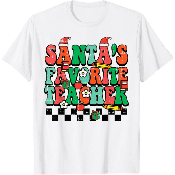 Women’s Adult Christmas Shirt – Festive Holiday Graphic Short Sleeve Tee