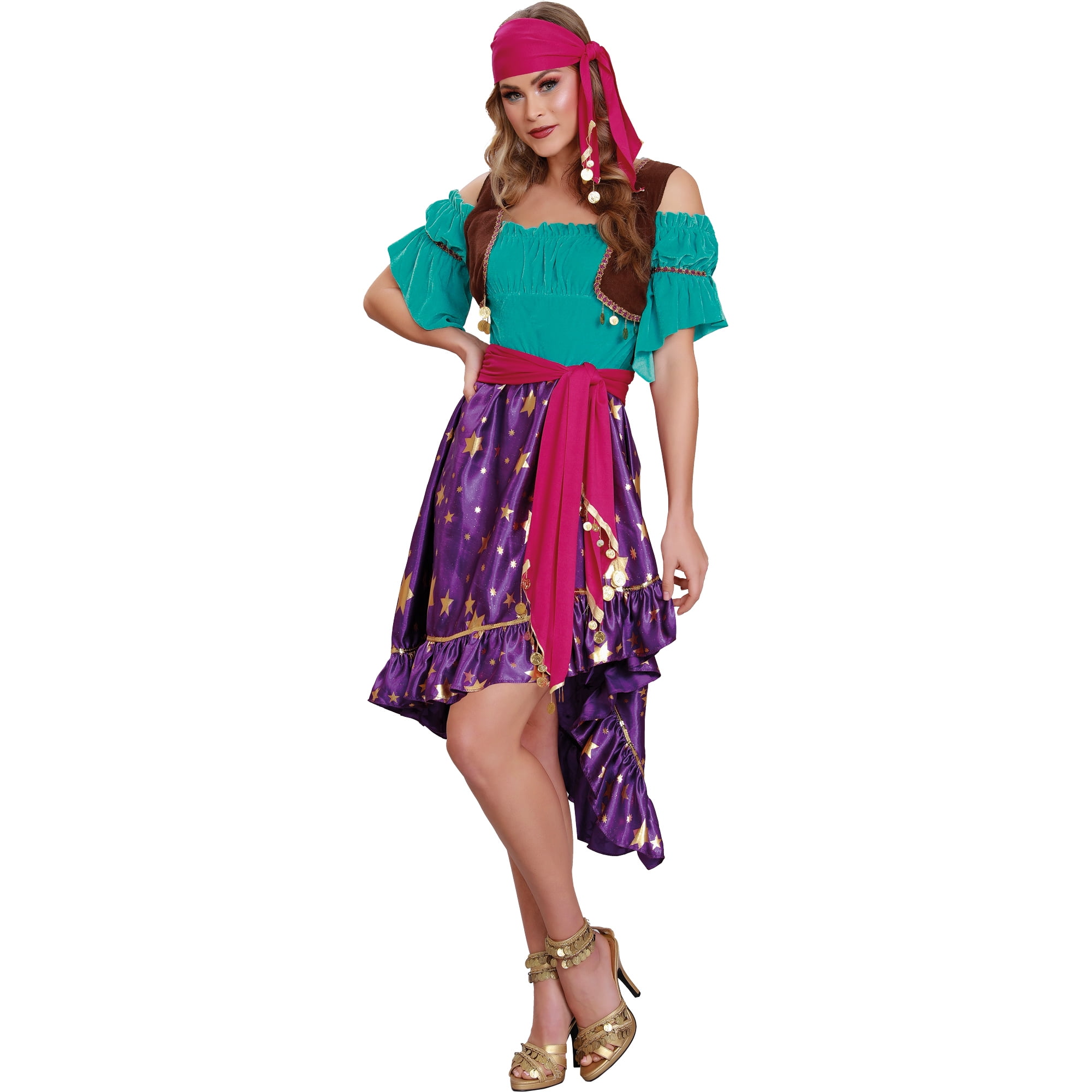 Women's Adult Pretty Palm Reader Halloween Costume, XS
