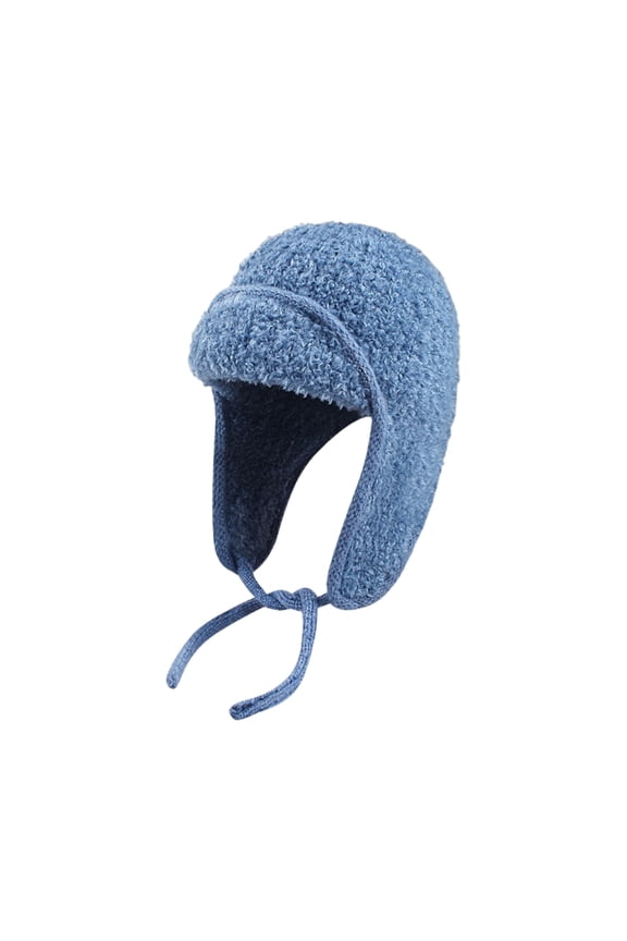 Women's Adult Teddy Fleece Flight Hat Trapper Cap with Ear Flaps and Ties Warm Winter Thermal Hood for Outdoor Travel Leisure Fashion Everyday Casual Apparel