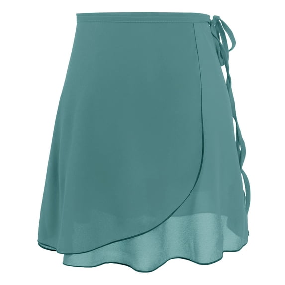 Women's Adult Tutu Lace-Up Chiffon Training Skirt Polyester, Self-Tie Closure, for Dancing & Gymnastics, Size M