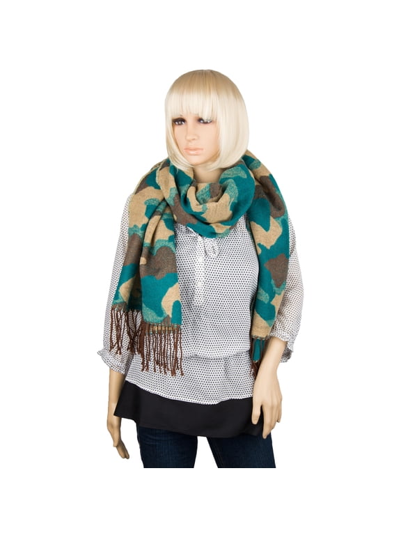Women's Adult Warm Woolen Weave Sleeve Edge Scarf Wrap Series