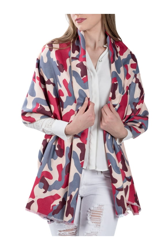 Women's Adult Warm Woolen Weave Sleeve Edge Scarf Wrap