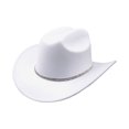 thumbnail image 1 of Women's Adult Western Cowboy Hat with Rhinestone Band Felt Cowgirl Cap for Bachelorette Party Music Festival Costume Everyday Casual Apparel Accessory, 1 of 3