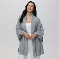 thumbnail image 1 of Women's Adyson Parker Short Blanket Wrap Color: Light Heather Grey Size: M/L, 1 of 4