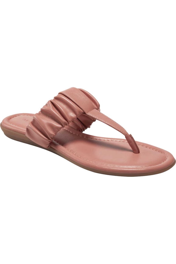 Women's Aerosoles Cady Thong Sandal Blush Faux Leather 7.5 M