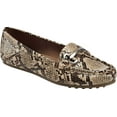 thumbnail image 1 of Women's Aerosoles Day Drive Moccasin Natural Snake Faux Leather 9 M, 1 of 5