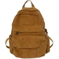 thumbnail image 1 of Women's Aesthetic Heavy Cotton Canvas Laptop Backpack Lightweight Casual Daypack 90s Outfits, Forest Green, 1 of 6
