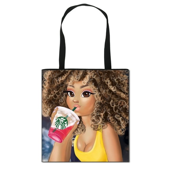 Women's African American Graphic Tote Bag