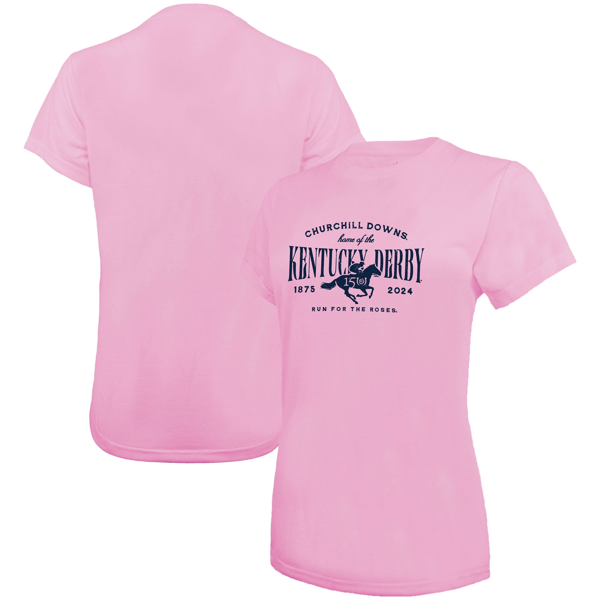 Women's Ahead Pink Kentucky Derby 150 Run for the Roses T-Shirt ...