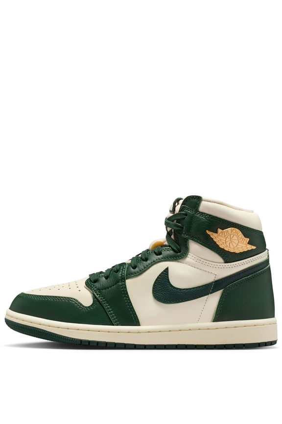 Women's Air Jordan 1 HI OG Pale Ivory/Pro Green-Fir (FD2596 101) - 11