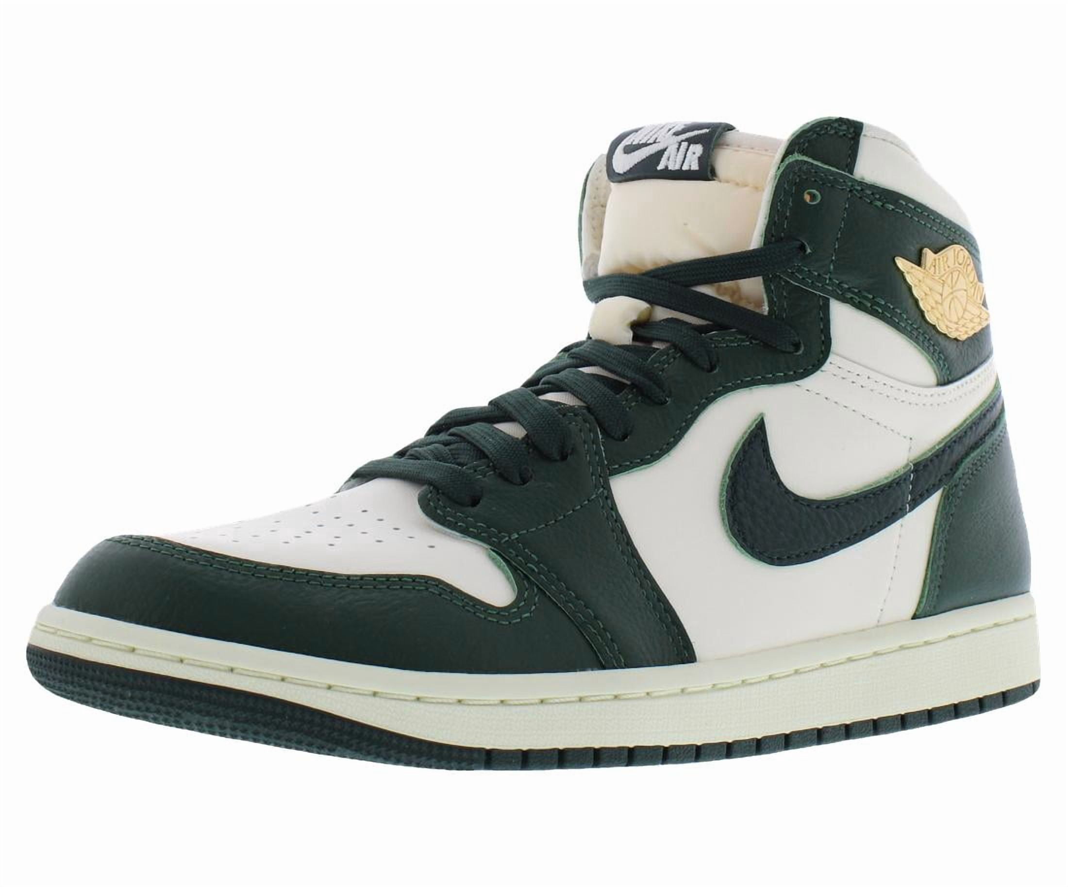 Women's Air Jordan 1 HI OG Pale Ivory/Pro Green-Fir (FD2596 101) - 11