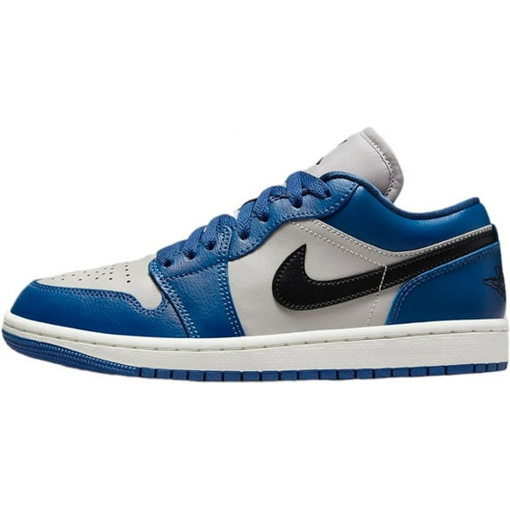 Women's Air Jordan 1 Low French Blue/Black-College Grey (DC0774 402) - 11