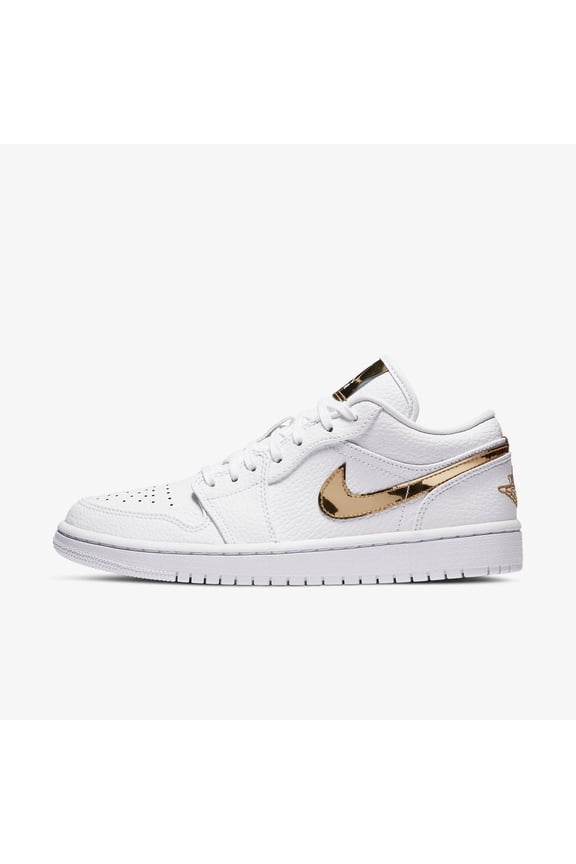 (Women's) Air Jordan 1 Low SE 'White / Metallic Gold' (2020) CZ4776-100