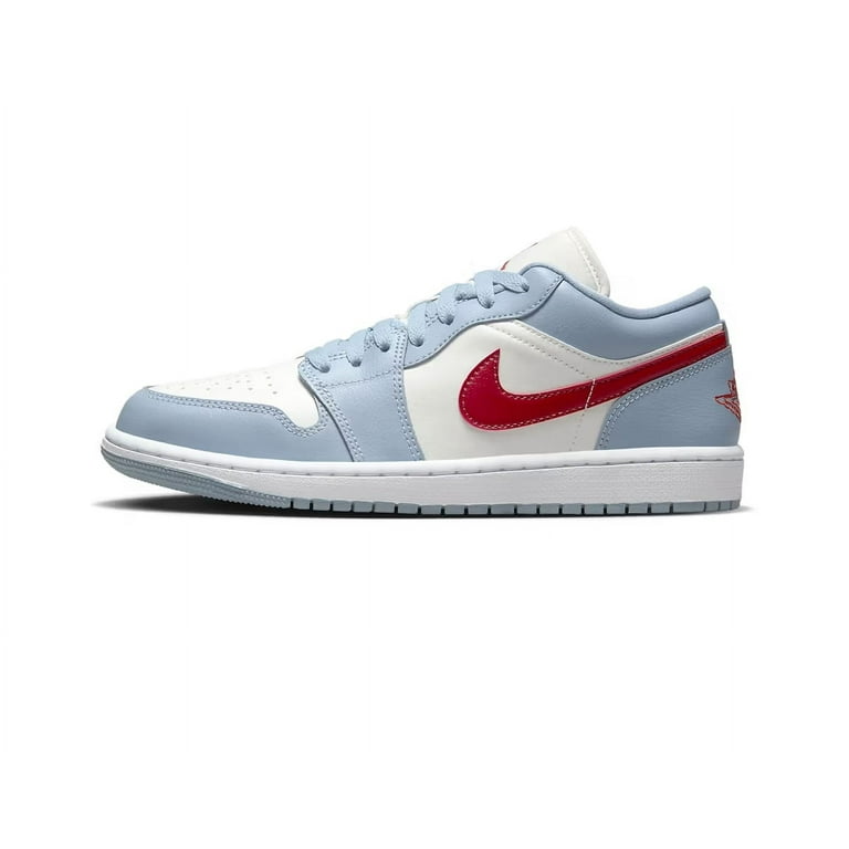 Women's Air Jordan Low Sail/Dune Red-Blue Grey-White (DC0774 164