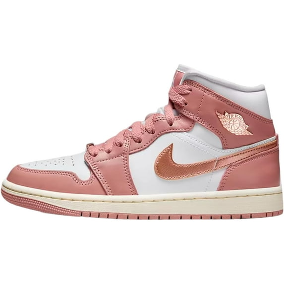 Women's Air Jordan 1 MID SE Red Stardust/Metallic Copper (FB9892 670) - 6.5