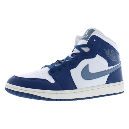 Nike Air Jordan 1 Mid Womens Shoes Size 12, Color: Sky J French Blue/Ozone Blue/Sail
