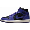 thumbnail image 1 of Women's Air Jordan 1 Mid Black/Dark Concord-Sail (BQ6472 051) - 8, 1 of 6