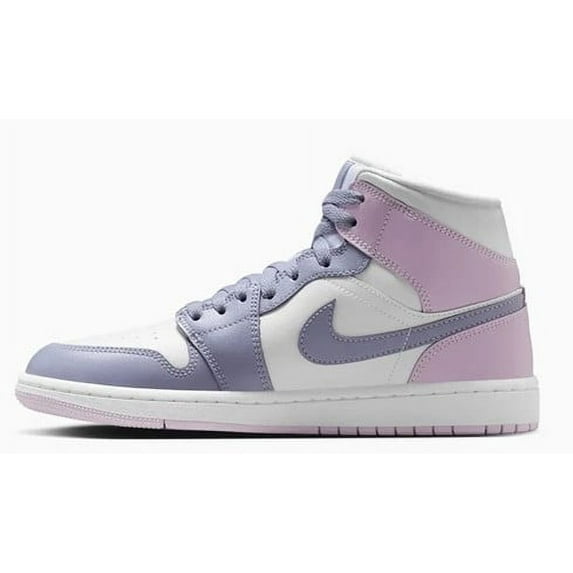 Women's Air Jordan 1 Mid Indigo Haze/Doll-White (BQ6475 510) - 6.5