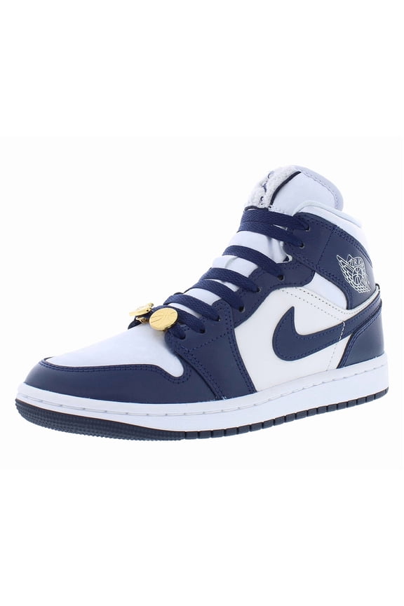Women's Air Jordan 1 Mid SE Football Grey/Midnight Navy (FZ8777 044) - 6