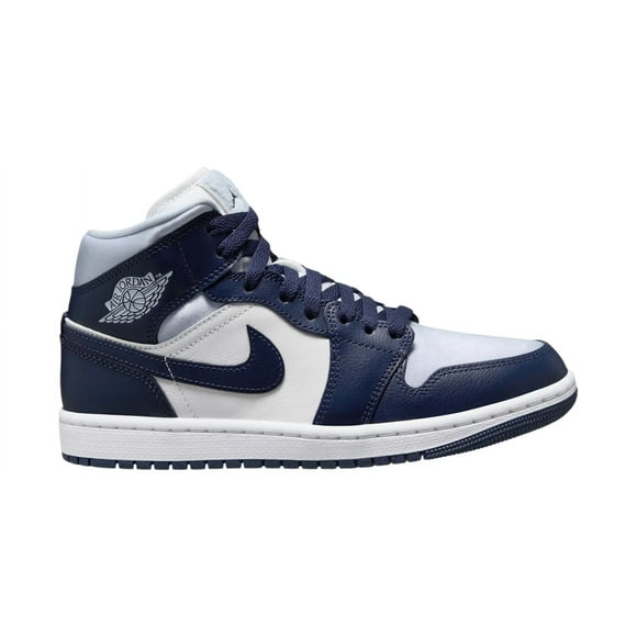 Women's Air Jordan 1 Mid SE Football Grey/Midnight Navy (FZ8777 044) - 7.5