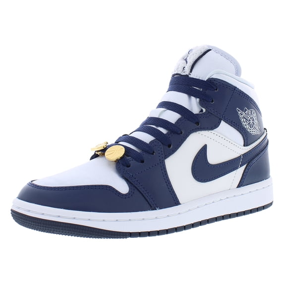 Women's Air Jordan 1 Mid SE Football Grey/Midnight Navy (FZ8777 044) - 9
