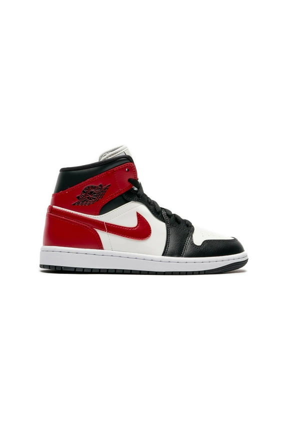 Women's Air Jordan 1 Mid Sail/Gym Red-Off Noir-White (BQ6472 160) - 12