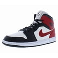 thumbnail image 1 of Women's Air Jordan 1 Mid Sail/Gym Red-Off Noir-White (BQ6472 160) - 9, 1 of 5