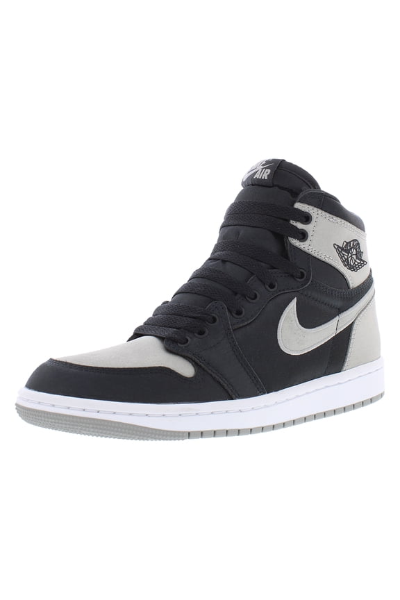 Air Jordan 1 Retro High Original Womens Shoes Size 12, Color: Black/Medium Grey/White