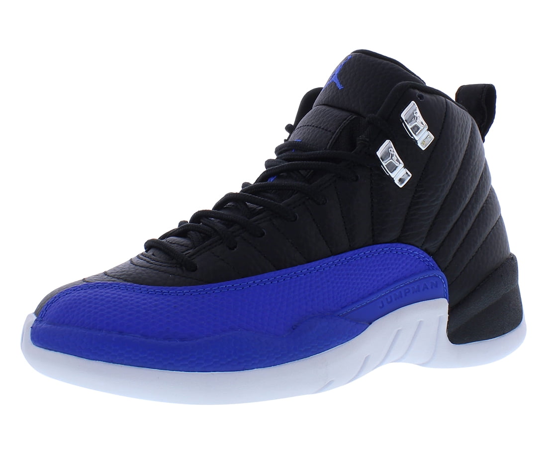 Air jordan 12 black and royal blue on sale