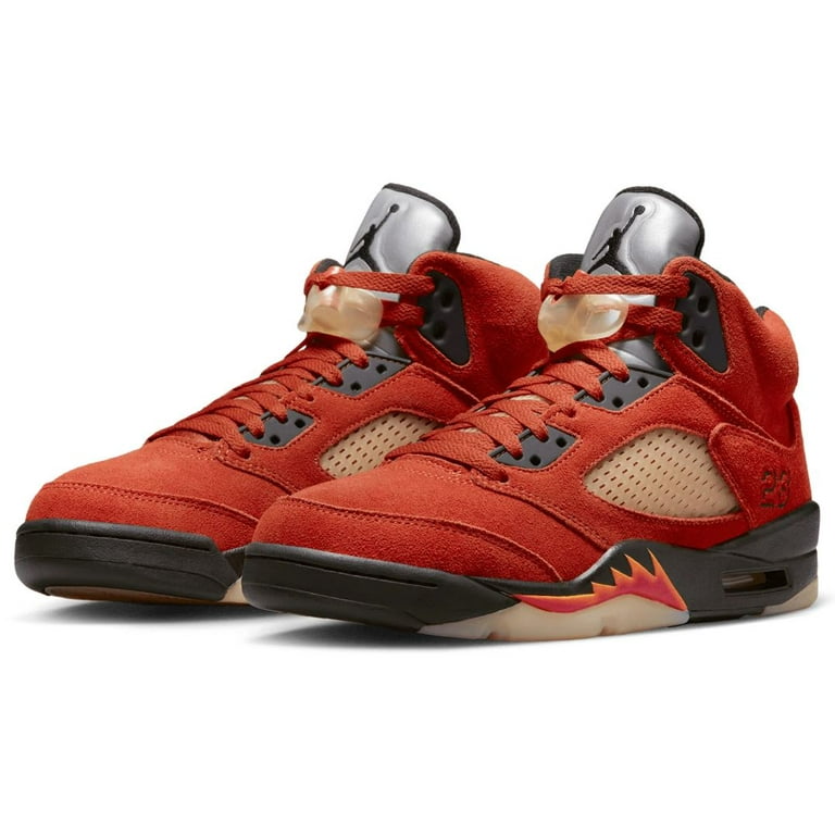 Jordan retro 5 red black best sale