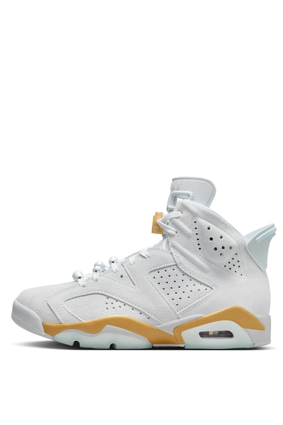 Air Jordan 6 Retro Pearl Women's Shoe (DQ4914-074, Pure Platinum/Metallic Gold/Coconut Milk) Size 6