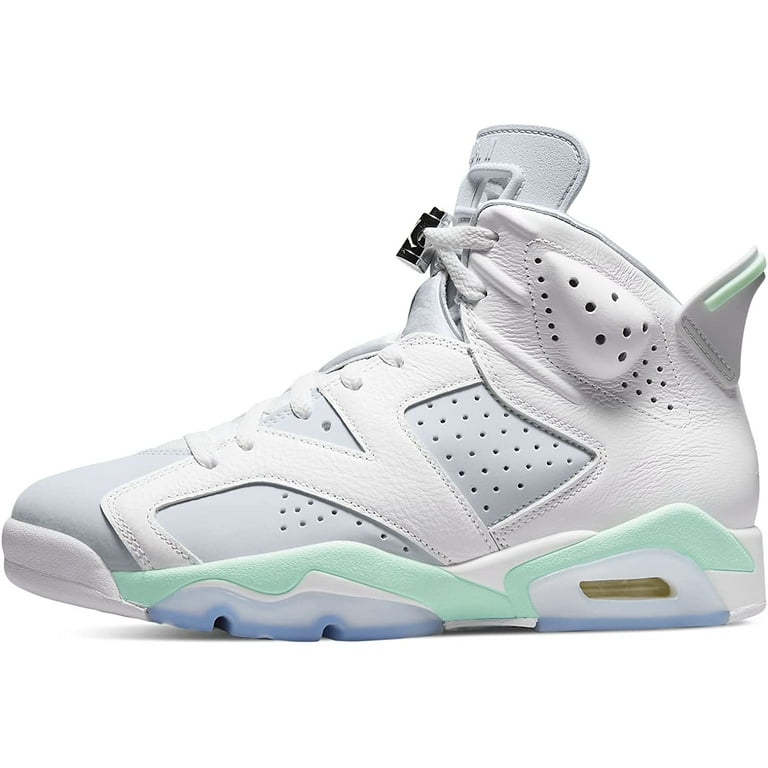 Women's Air Jordan 6 Retro 'Tiffany Blue' Shoes, White/Pure
