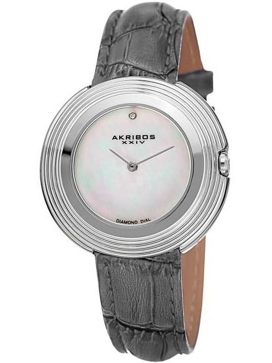 腕時計 アクリボスXXIV レディース AK931RG Akribos XXIV Women's Genuine Diamond Watch - Accented Mo