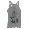 thumbnail image 1 of Women's Aladdin Cartoon Abu Profile  Racerback Tank Top Gray Heather 2X Large, 1 of 3