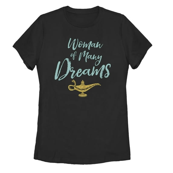Women's Aladdin Dream Woman Graphic Tee Black Medium