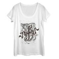 thumbnail image 1 of Women's Aladdin Jafar Cobra Scrawl Scoop Neck White Medium, 1 of 3